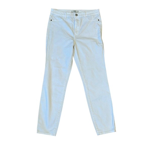 Abercrombie & Fitch Women's White Straight Leg Denim Jeans Size 8/29 - Picture 1 of 7